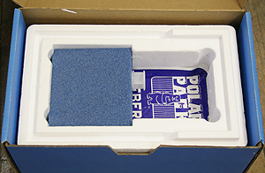 clipper with syringe in foam pack above the cold pack